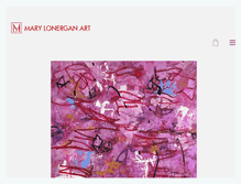 Tablet Screenshot of marylonerganart.com